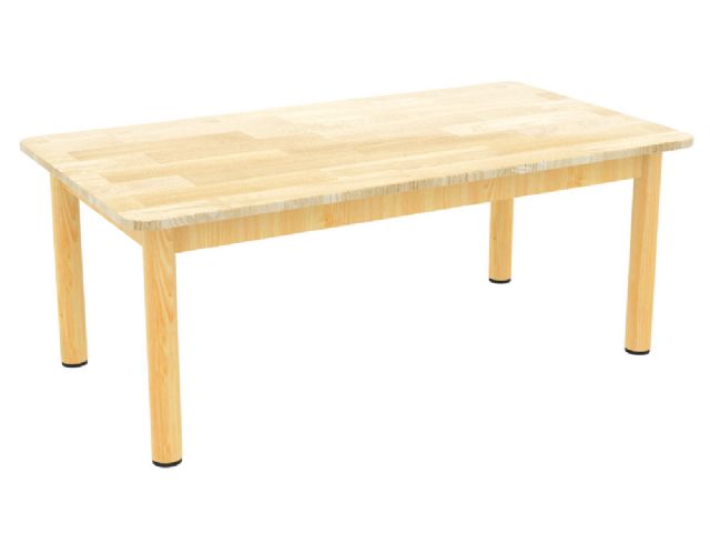 幼儿园实家具木制橡胶木面长方桌HX4203C