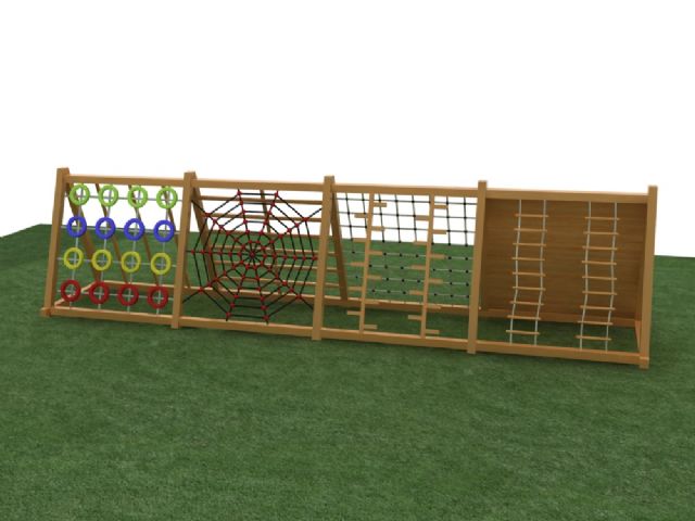 户外大型实木制游乐设备幼儿园攀爬架组合 HX1301X