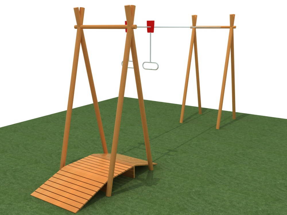 幼儿园户外实木制黄花梨攀爬架组合游乐玩具设备 HX1201X