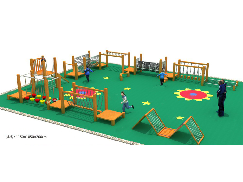 幼儿园户外大型实木制游乐场玩具体能训练组合设备 HX1201A
