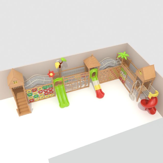 户外实木塑料制大型小博士滑梯玩具游乐设备