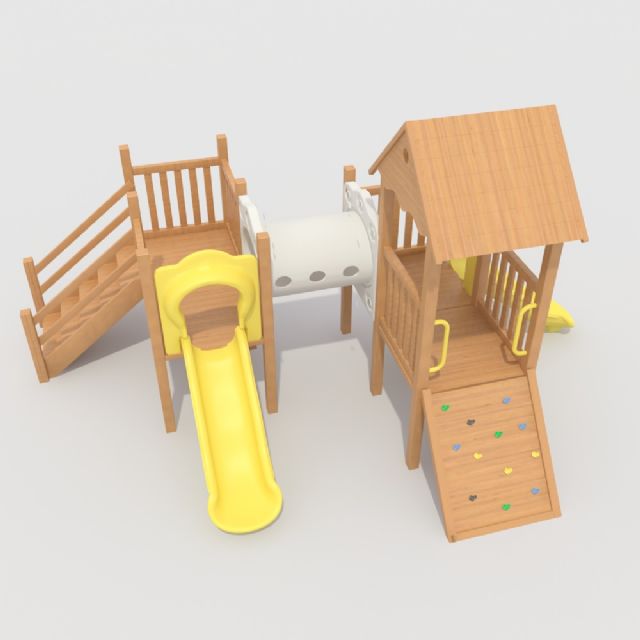幼儿园户外大型塑木制组合小博士滑梯游乐玩具设备