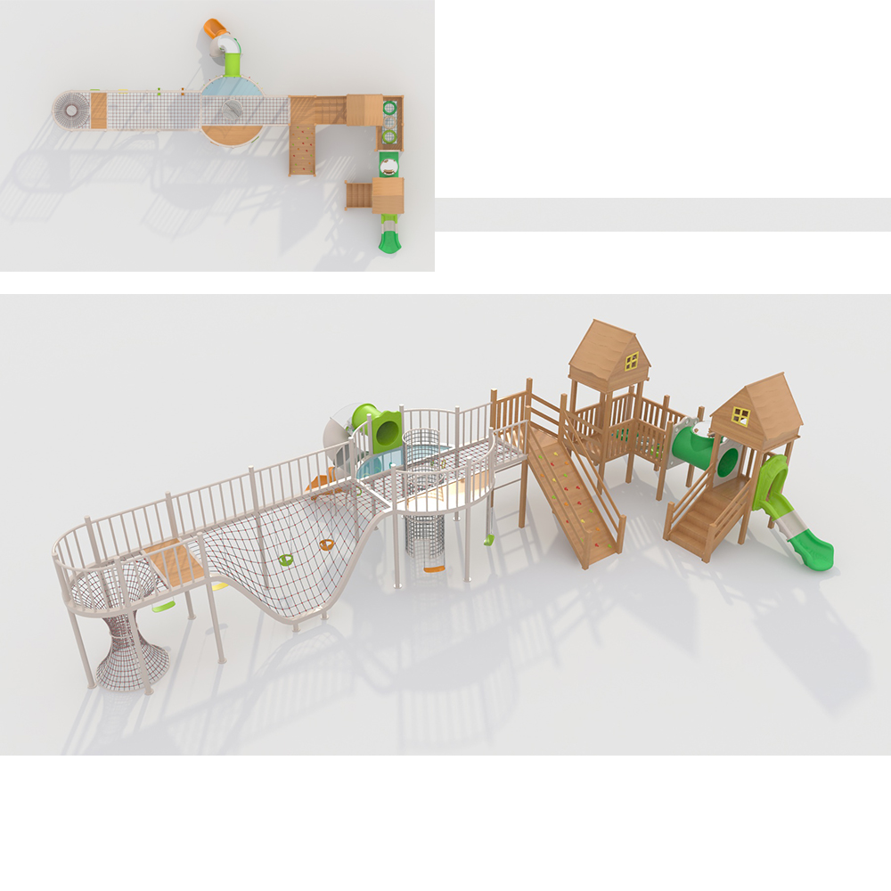幼儿园户外大型非标类铁件滑梯游乐场玩具组合